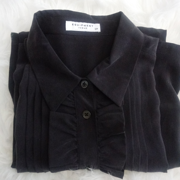 Equipment Dresses Equipment Silk Dress In Navy Blue Poshmark